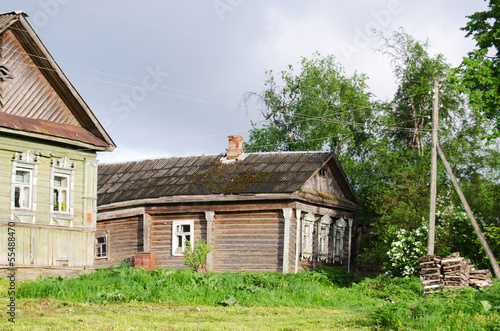 The wooden house in a countryside