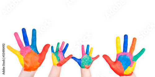 Family painted hand