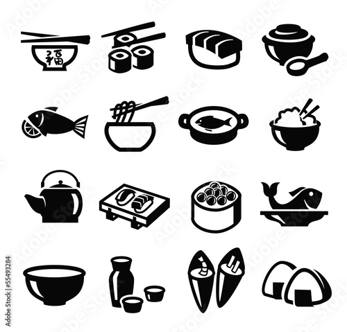 japan food icons photo