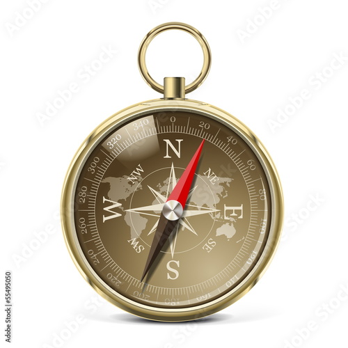 Vector Golden Compass