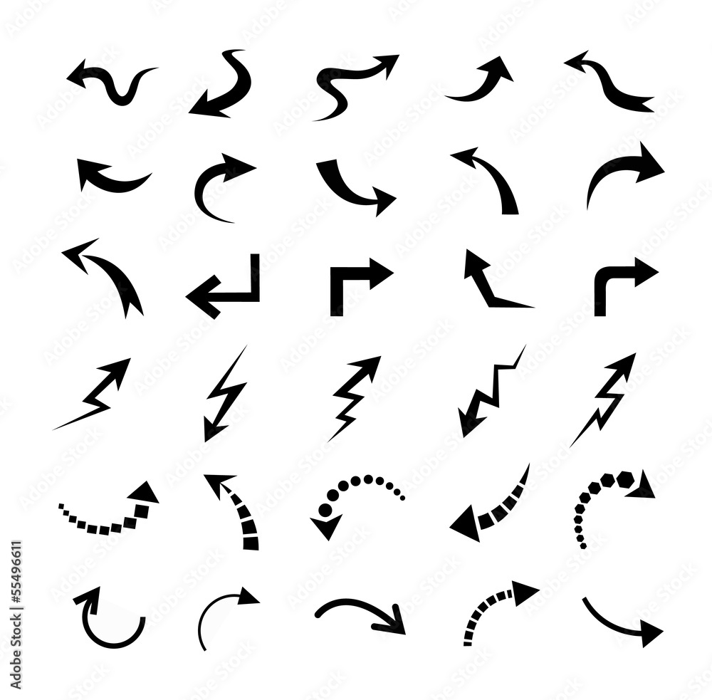 modern arrows set modern arrows set
