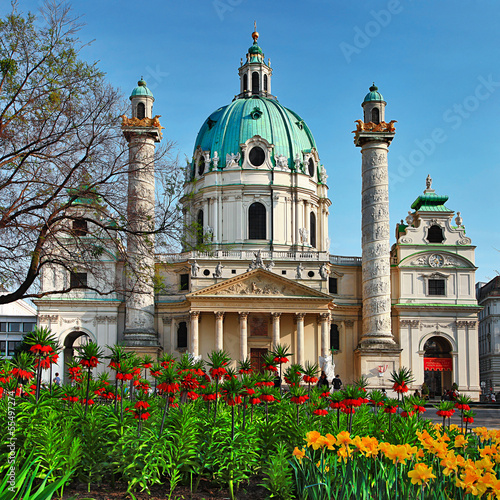 Canvas Print St. Charles's Church - Austria , Vienna