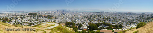 San Francisco panorama  from Twin Peaks  California