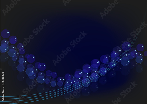 Hintergrund kreis linien schwarz blau