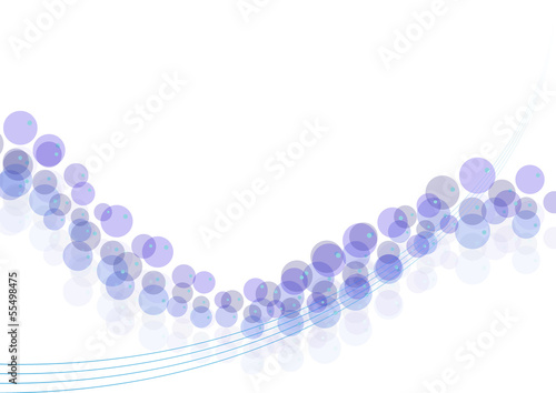 Hintergrund kreis linien weiss blau