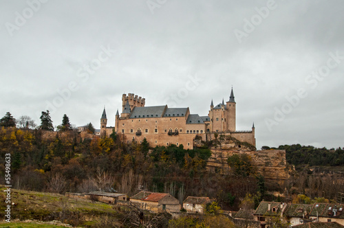 Alcazar called castle in Segovia, Spain photo