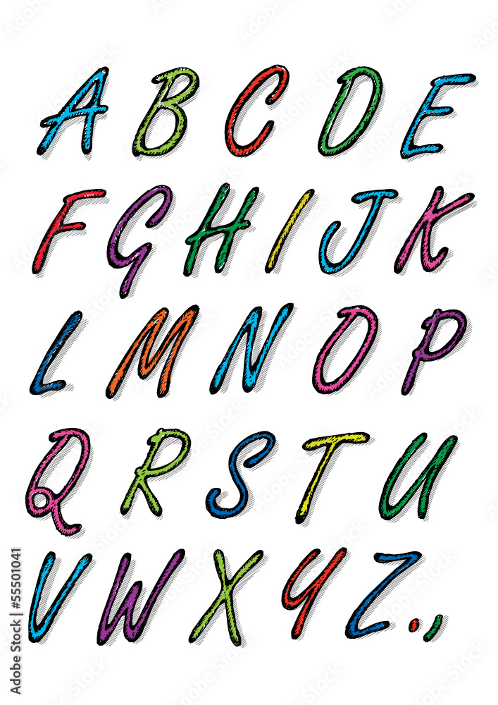 Sketch Alphabet Sketch Alphabet