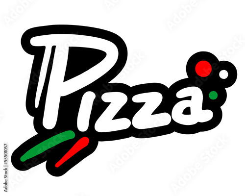 Sticker pizza