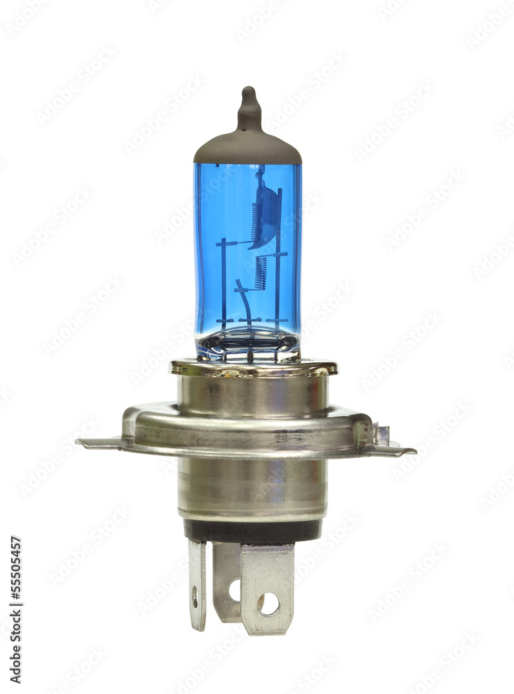 Halogen car bulb isolated on white background Halogen car bulb isolated on white background