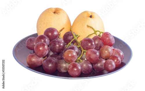 Chinese pear and grape