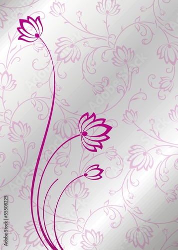 Fototapeta Naklejka Na Ścianę i Meble -  water lilies, wedding card design, India