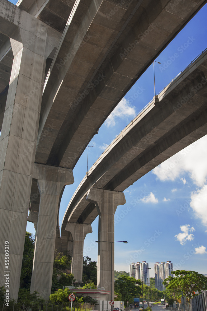 Fototapeta premium highway interchange in Hong Kong