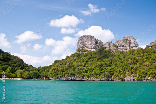 Angthong national marine park close to Koh Samui