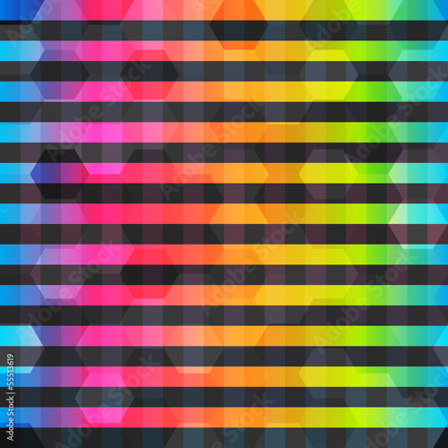 rainbow color lines seamless pattern