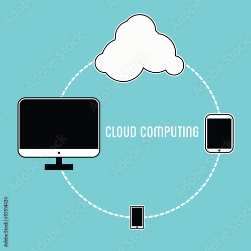 Cloud computing concept
