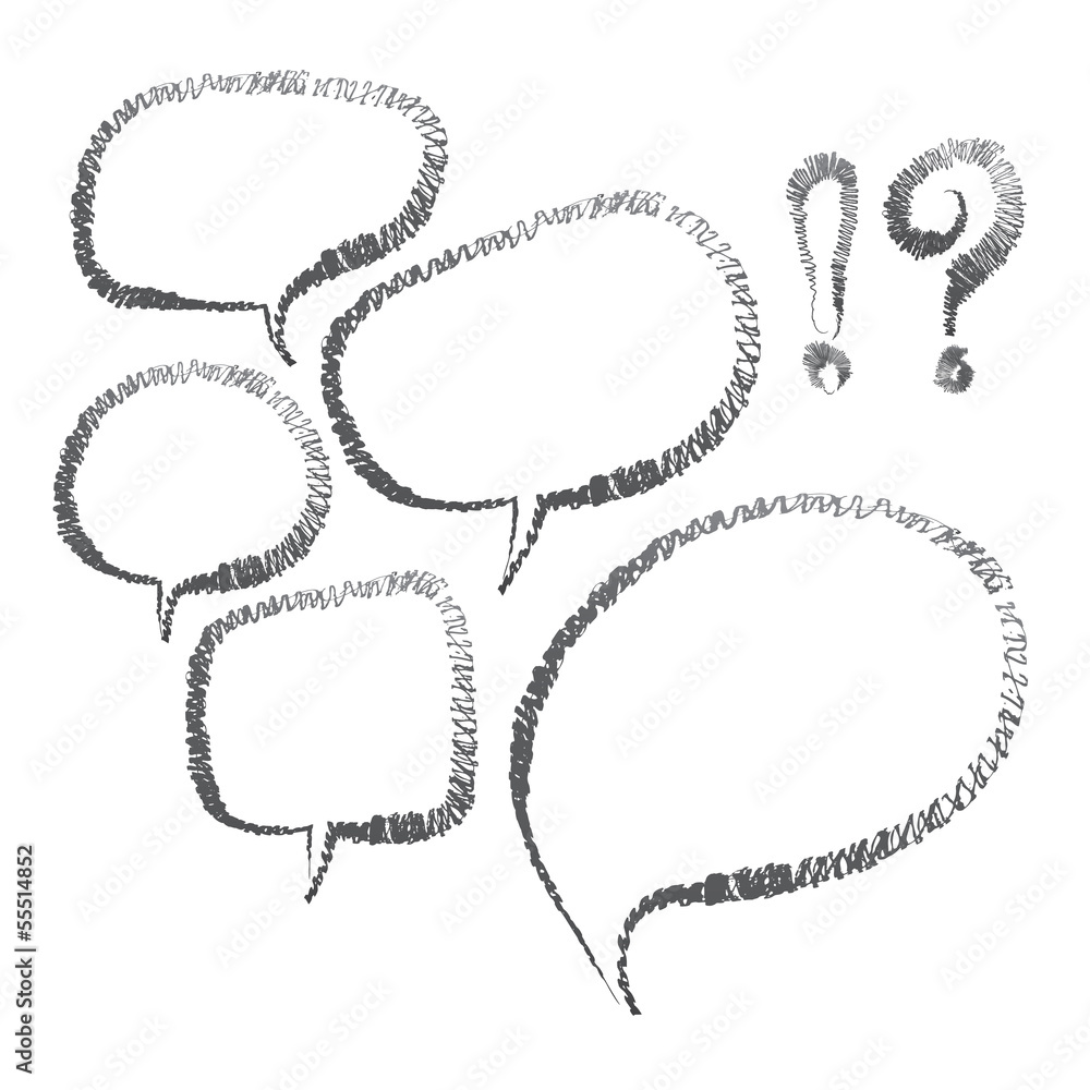 Speech Bubbles, Vector illustration. Speech Bubbles, Vector illustration.