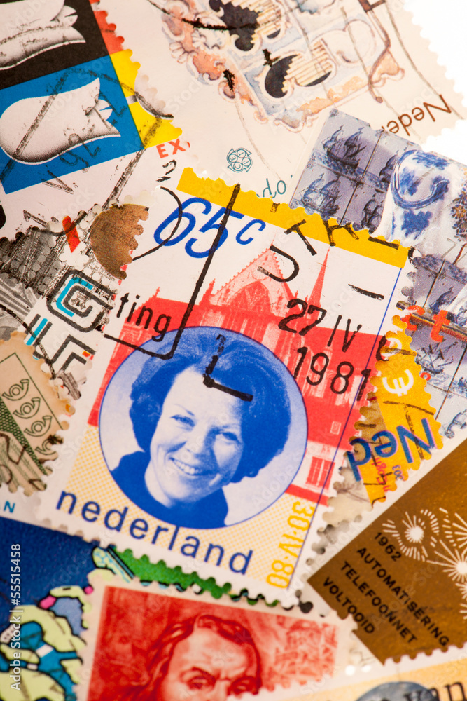 Dutch post stamps