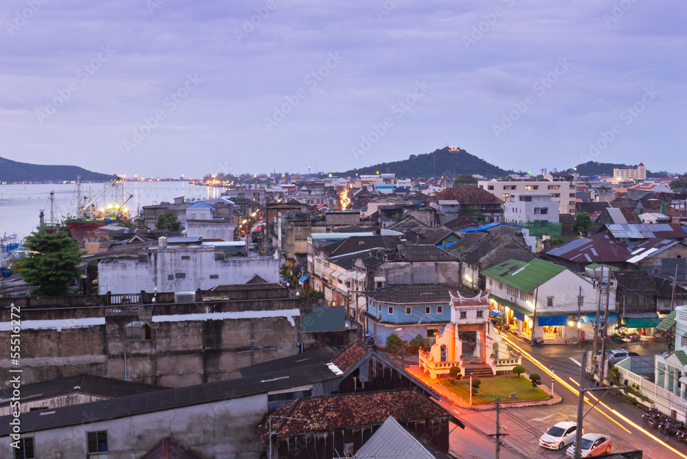 Obraz premium old town, Songkhla, Thailand