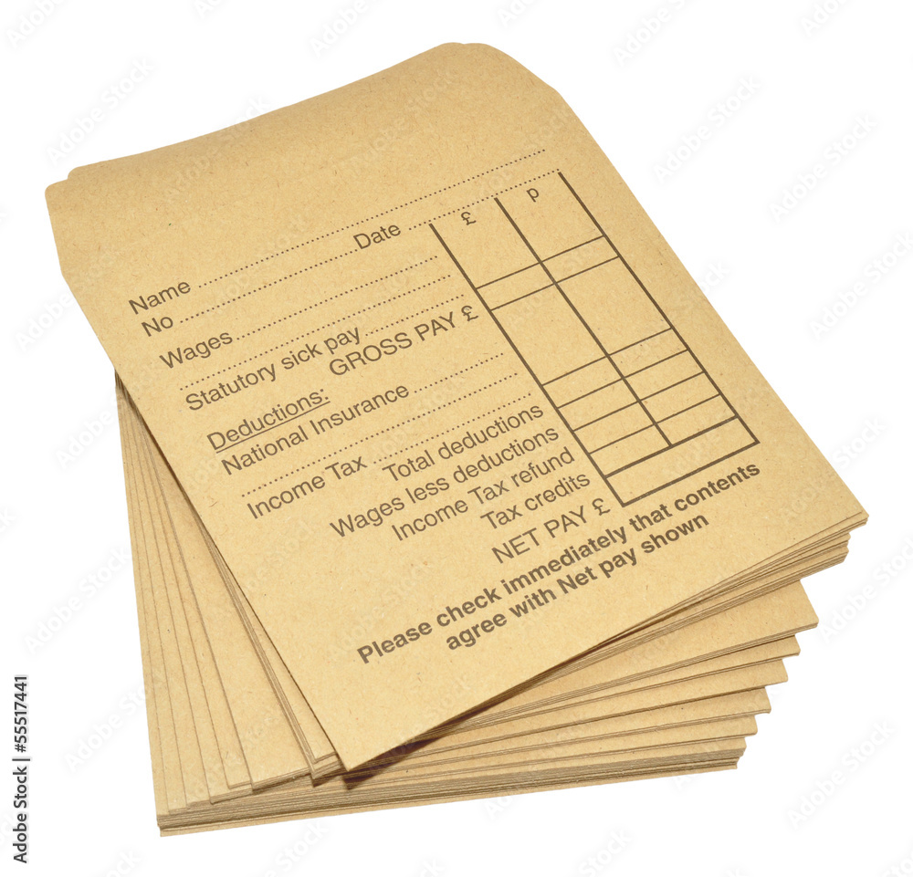 Fototapeta premium Wage Packets