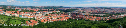 Panorama of Prague downtown