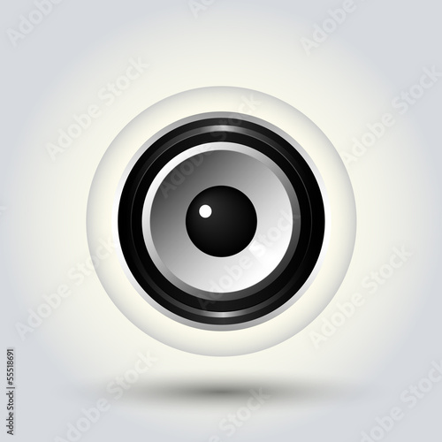 Speaker icon, Vector illustration.