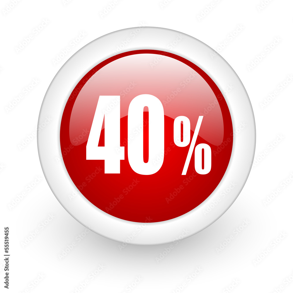 40 percent icon 40 percent icon