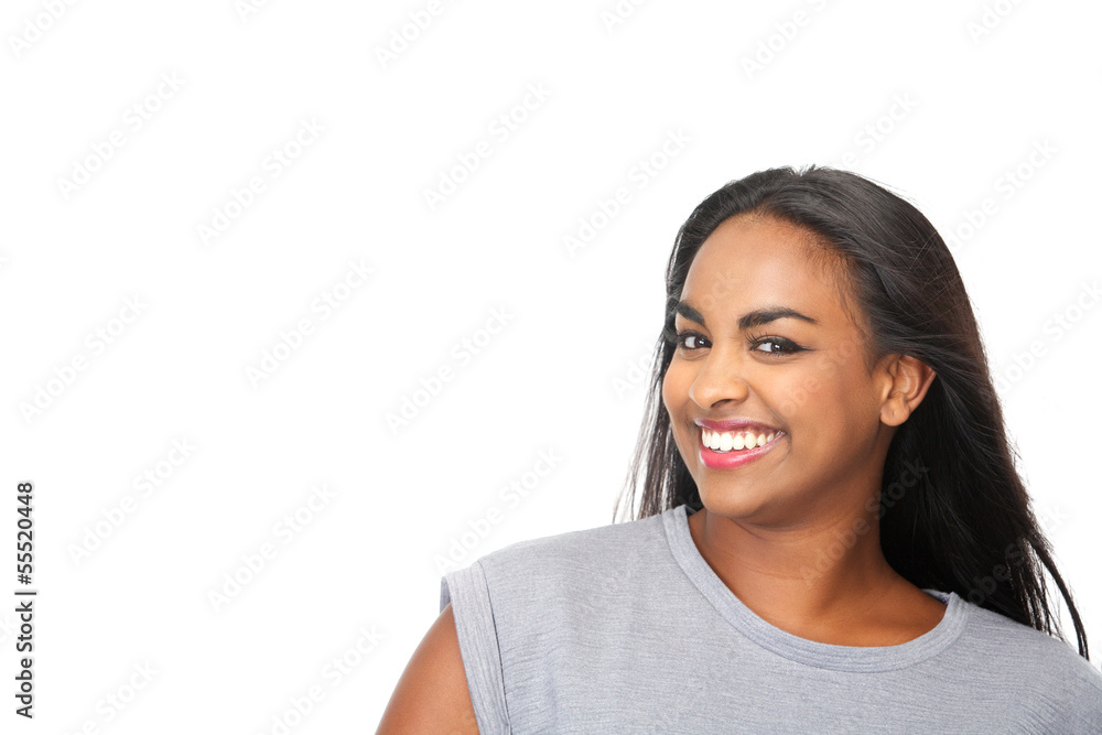 Attractive young woman smiling Attractive young woman smiling