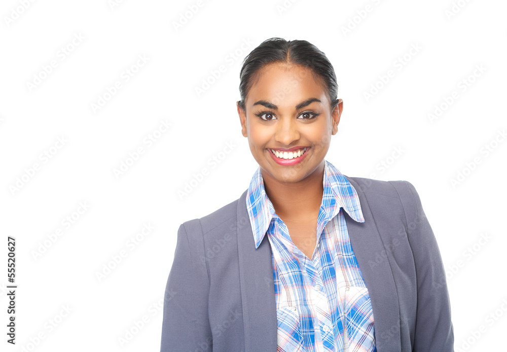 Horizontal portrait of a happy young woman Horizontal portrait of a happy young woman