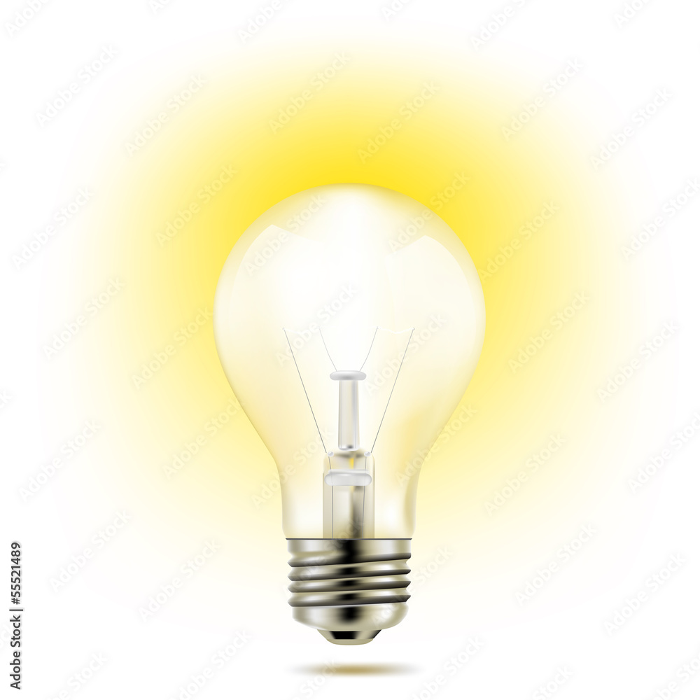 light bulb on yellow background light bulb on yellow background