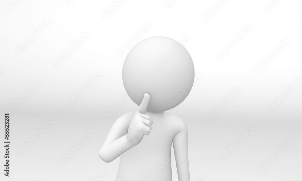 3d human in the pose 