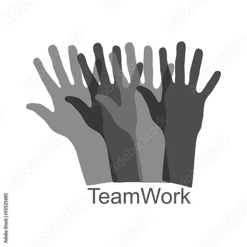 hand team work