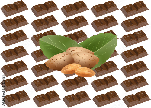 cioccolato con mandorle