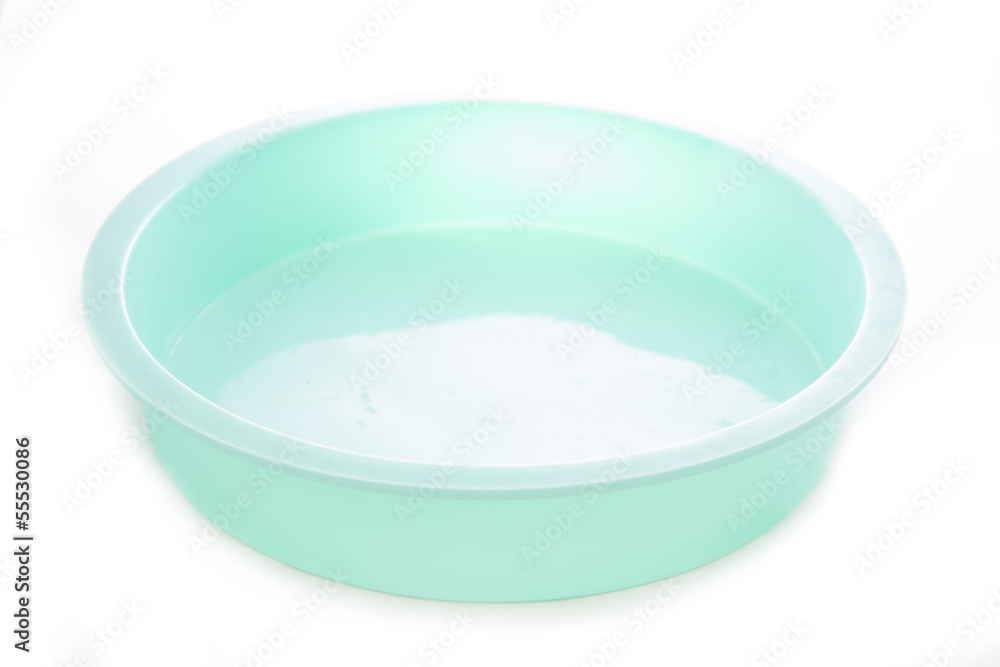 Round silicone cake form (Tart Tin). Isolated on white Round silicone cake form (Tart Tin). Isolated on white