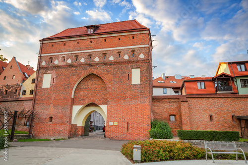 Gate to the old town of Torun, Poland