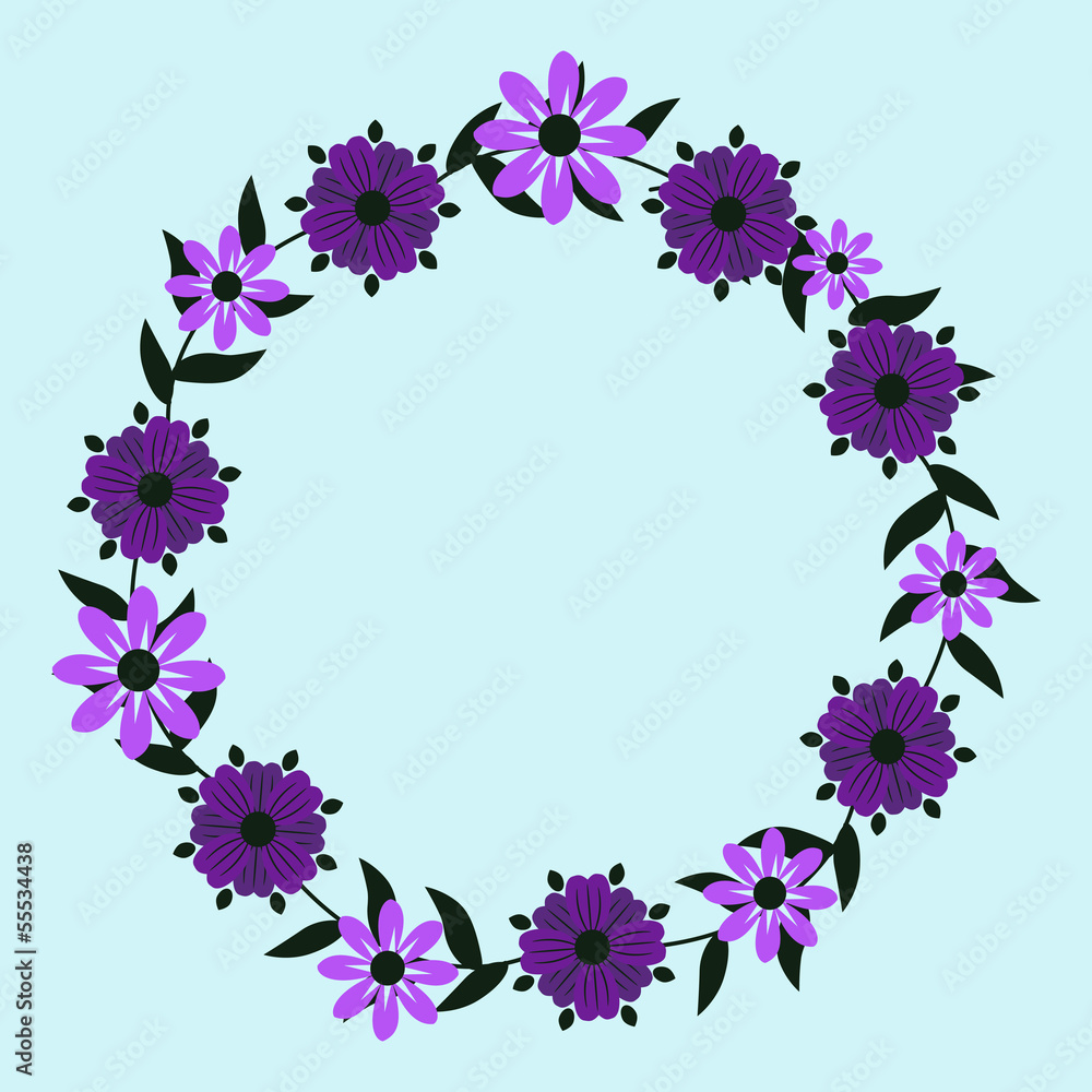 Floral card template Floral card template