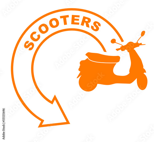scooters flèche orange