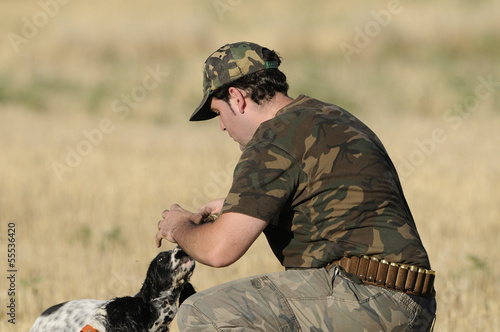 hunter training  dog photo