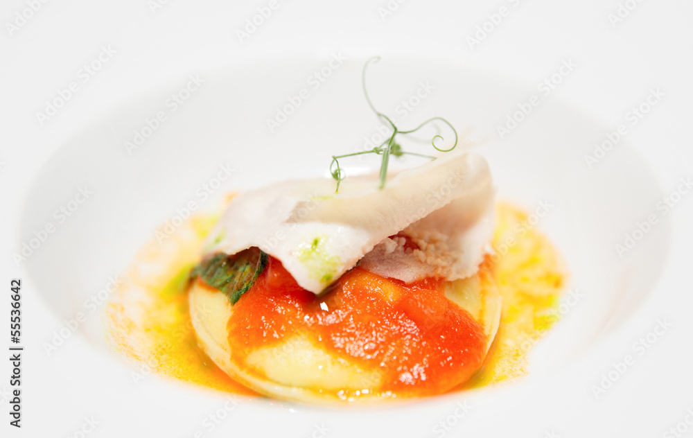 Ravioli in plate Ravioli in plate