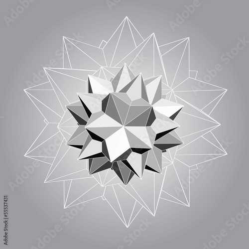 Polyhedron,abstract background