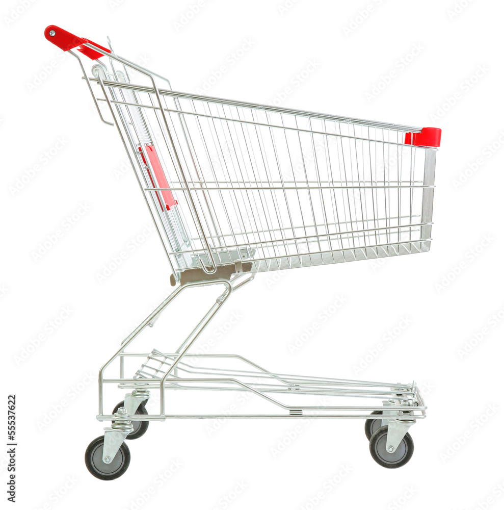 © Africa Studio - Shopping cart, isolated on white
