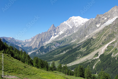 Mont Blanc and Ferret Valley landscape © captblack76