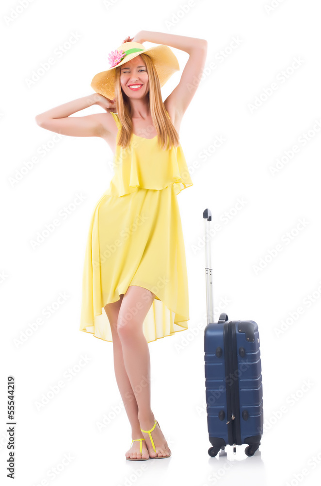 Young woman preparing for vacation Young woman preparing for vacation