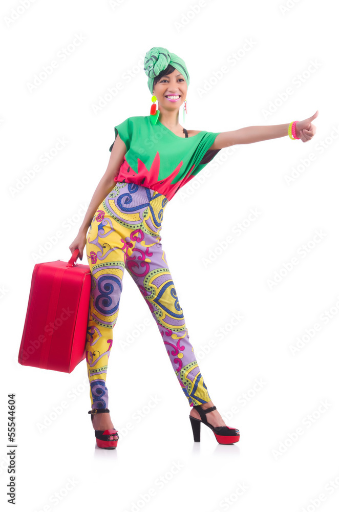 Young woman preparing for vacation Young woman preparing for vacation