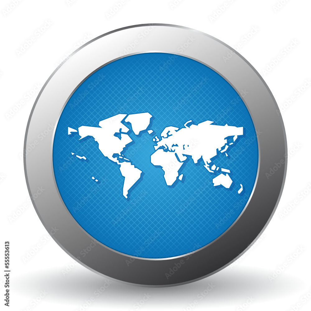 WORLD MAP ICON WORLD MAP ICON