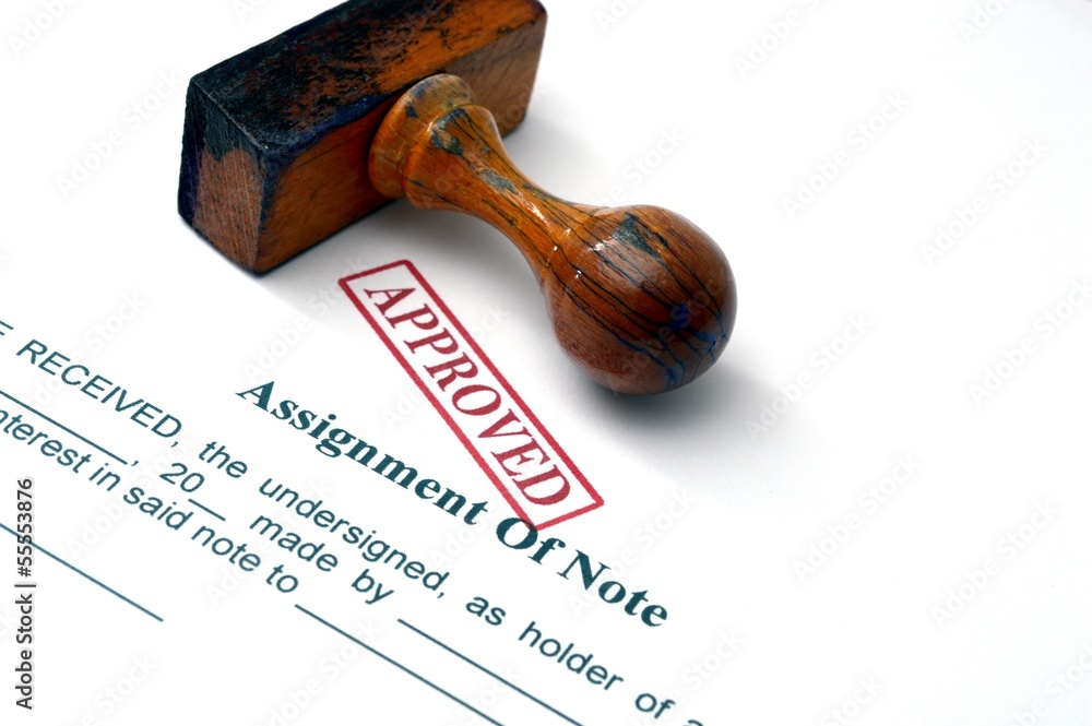 Assignment of note Assignment of note