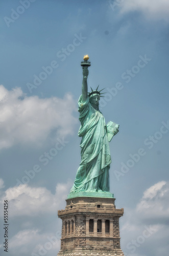 The Statue of Liberty in New York City. Front view on a beautifu © jovannig