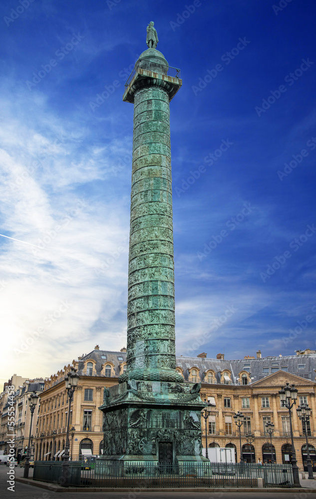 colonna in bronzo in Place Vendome