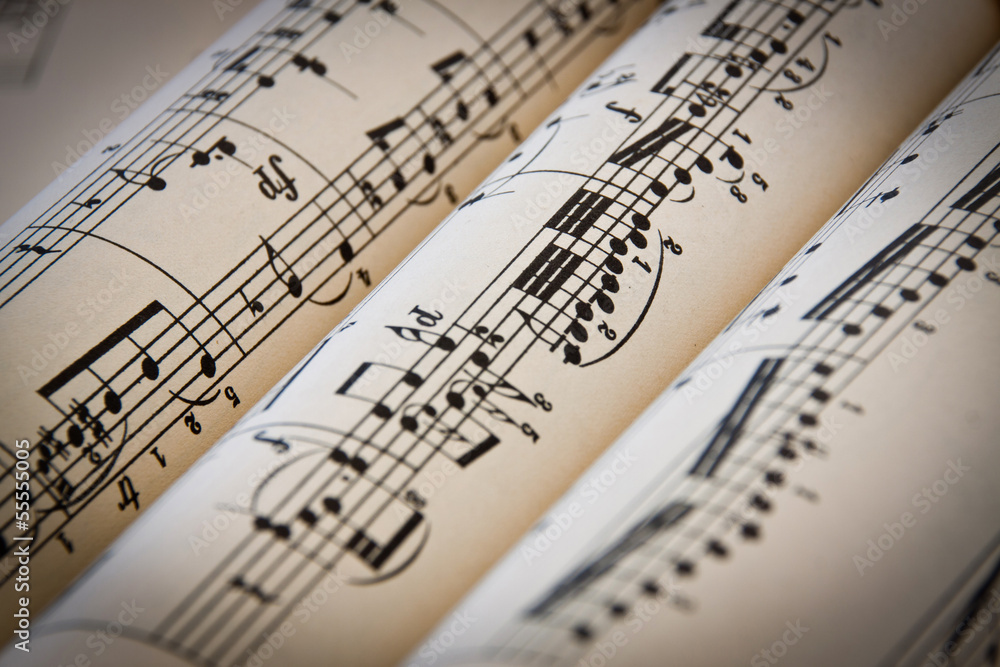 Obraz premium Notenpapier