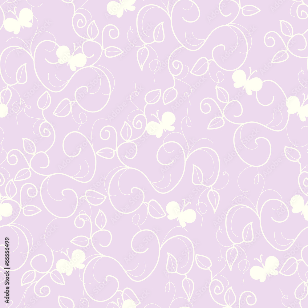 vector seamless flower background for your design