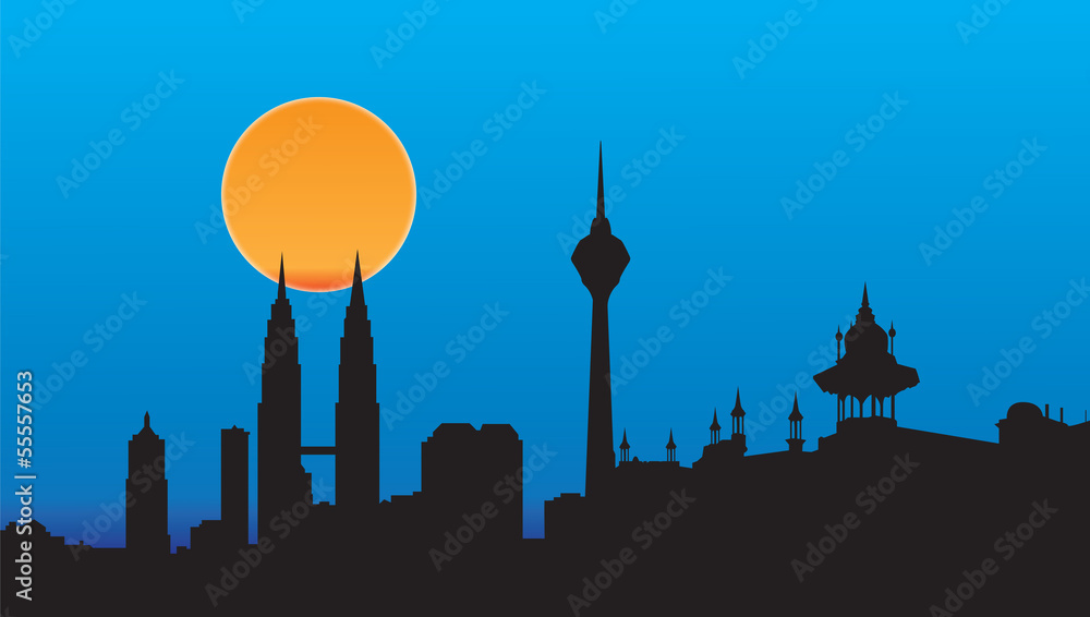 Obraz premium Skyline Kuala lumpur